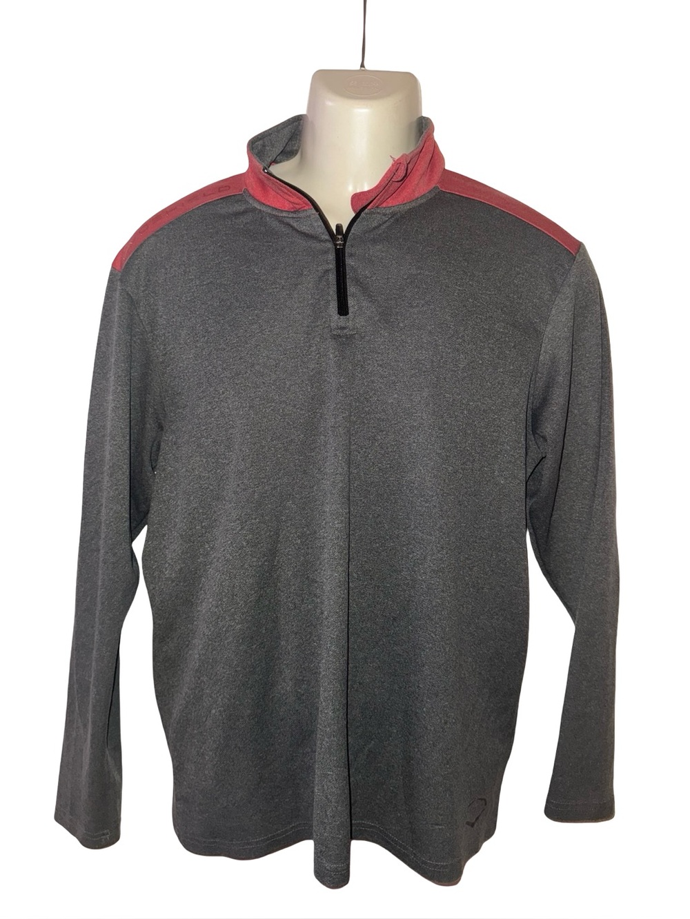 Men's Gray Quarter-Zip Performance Sweatshirt